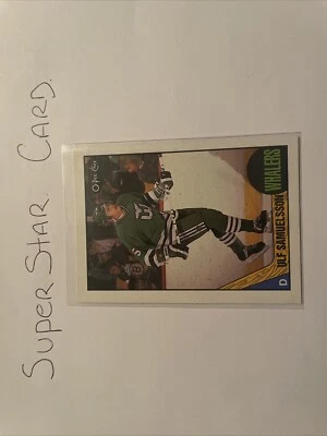 1987-88 O-Pee-Chee Ulf Samuelsson Rookie #23 Hartford Whalers OPC RC ROOKIE  - Image 1 of 4