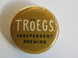 BEER BUTTON Pinback ~ Independent TROEGS Brewing Co ~ Hershey, PENNSYLVANIA - Picture 1 of 2