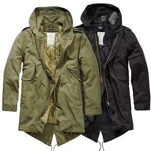Brandit US M51 Parka Winterjacke Fishtail Jacke Gefüttert Armee S-5XL
