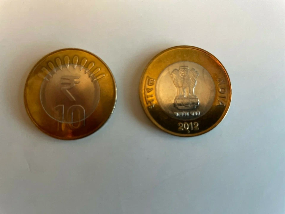 India- 10 Rupees bimetallic Coin - 2012 - Image 1 of 1