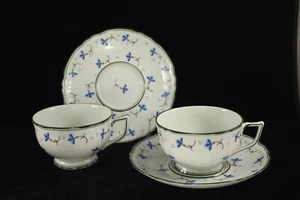 Raynaud Limoges France Ceralene - 2 Cups and 2 Saucers - Cornflower - Picture 1 of 3