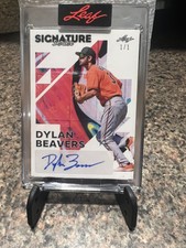 Dylan Beavers - 2023 Leaf Signature Series Autograph #1/1 Orioles