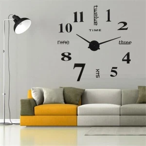 Horloge Murale Design Géante Ronde Avec Chiffres - Imagen 1 de 4