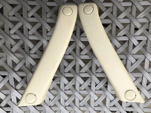 (SET of 2) Genuine SAAB 9-5 BEIGE Door Handle Set Front 4638508 4704755 4682530 - Picture 1 of 8