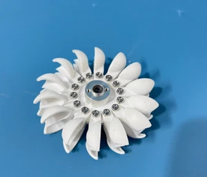 Efficient Pelton impellerPelton Wheel Turbine Pelton Water Wheel 96mm/3.8" j - Picture 1 of 2