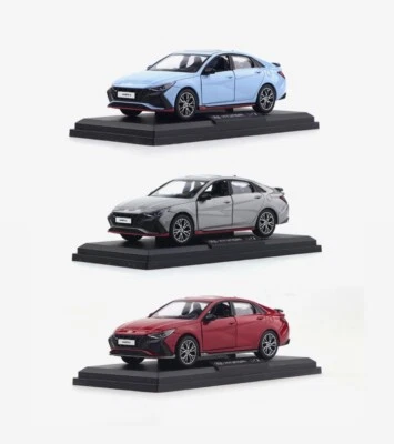 Mini carro Hyundai Avante N (Elantra N) fundido coleção escala 1:38 3 cores - Imagem 1 de 4