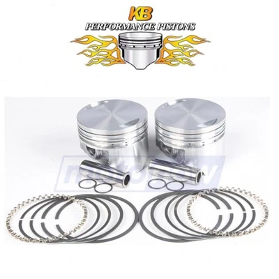KB Cast Piston Set for 1986-1999 Harley Davidson FXSTC Softail Custom - mt Foto 1 de 4