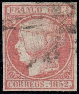 España 1852 Edifil 12 USADO - Imagen 1 de 2