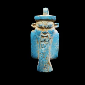 Antiguo Colgante Amuleto del Antiguo Egipto BES "DIOS del Parto y la Fertilidad" - Imagen 1 de 9