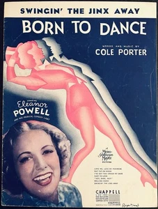 vintage COLE PORTER sheet music SWINGIN' THE JINX AWAY ~ 1936 film BORN TO DANCE - Picture 1 of 1