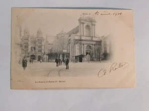 CPA 21 DIJON - La Bourse et Eglise - Imagen 1 de 2