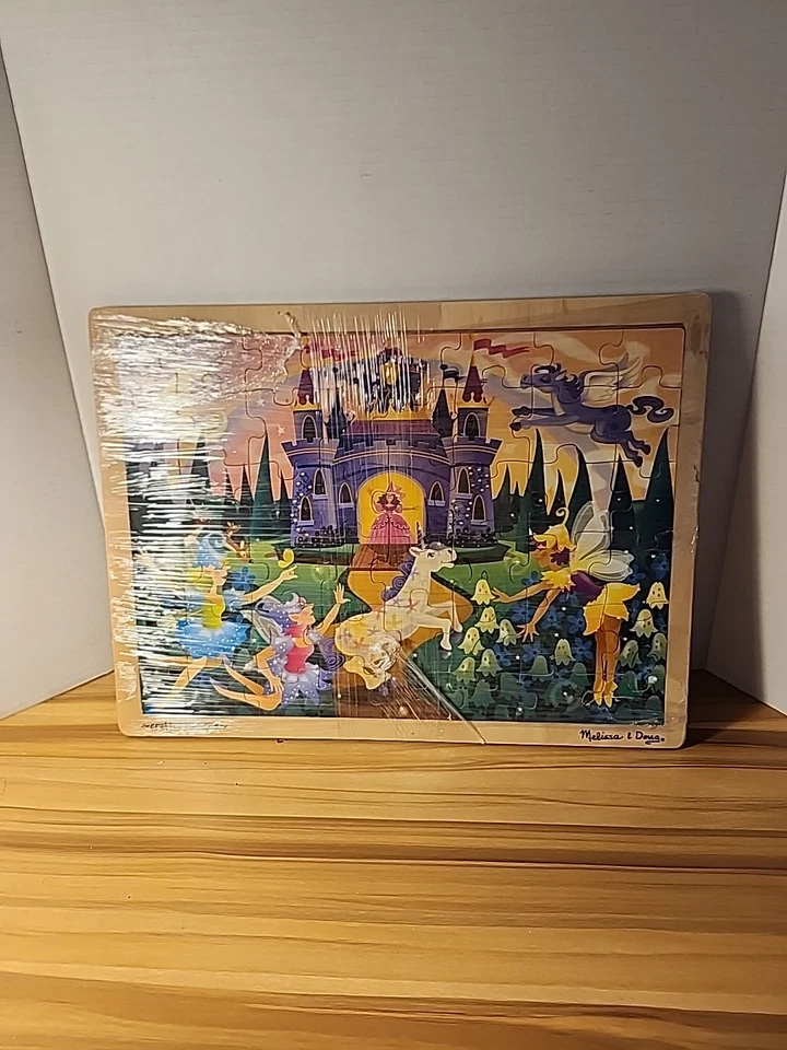 Melissa & Doug Fairy Fantasy 48 pc Wooden Jigsaw  Unicorn - Image 1 of 4