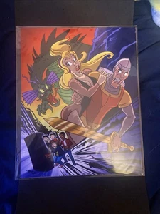 Bam Box Esclusiva Tana del Drago 8x10 Stampa artistica 132/2500 Gamer Stranger Things - Foto 1 di 1