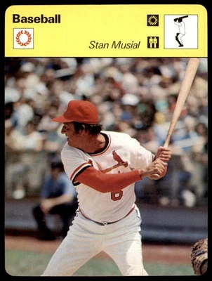 Sportscaster 1977 #21-16 Stan Musial - béisbol casi nuevo Foto 1 de 2