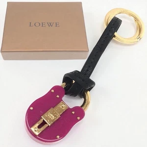 Loewe Bär Vorhängeschloss Motiv rosa/gold Taschenanhänger Schlüsselring Schlüsselanhänger mit Box - Bild 1 von 6