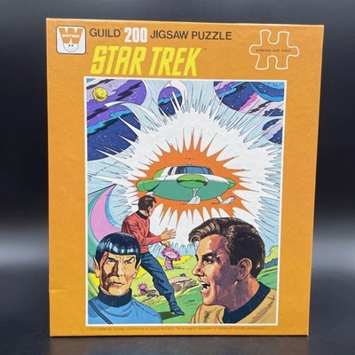 1978 Star Trek 200 Piece Guild Jigsaw Puzzle Whitman Orange Box NEW & SEALED - Image 1 of 4