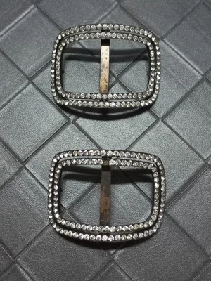 paire de boucles de chassures en argent - Photo 1/4