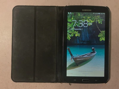 Samsung Galaxy Tab 3 16GB Black Android Tablet Sprint SM-T217S android 4.4.2 - Image 1 of 4
