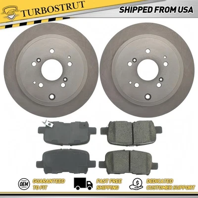 Kit de pastillas de freno rotores de freno traseros OE para Acura MDX 2001-2006 3,5 L Foto 1 de 2