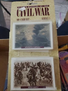 Vintage Famous Battles of the Civil War 100pc Card Set Series 1 Factory Sealed - Bild 1 von 2