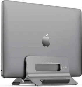 Vertical Laptop Stand for Desk, Gravity Auto Lock MacBook Stand, Aluminum Lap... - Afbeelding 1 van 8