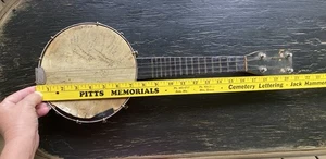 Vintage Small Banjo, signed/autographed, As Is. - Picture 1 of 24