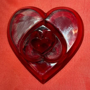 Baccarat Red Crystal Heart - Picture 1 of 7