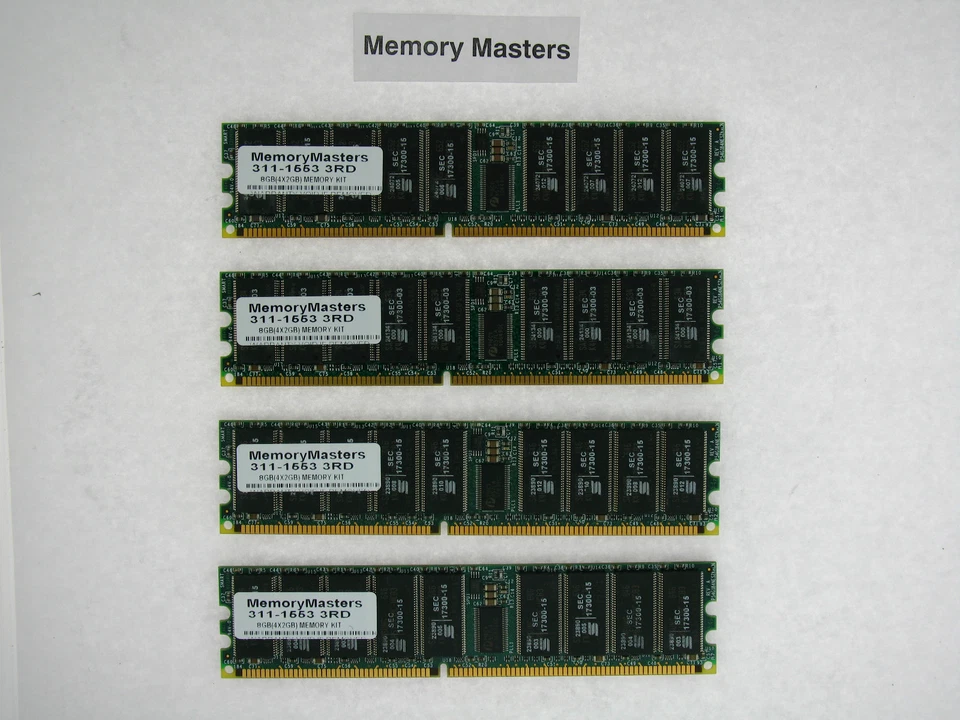 311-1553 8GB  4x2GB Dell PowerEdge 3250 4600 6600 6650 7250 - Image 1 of 1