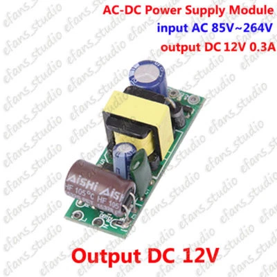 AC-DC Converter Switching Power Supply Board AC 110V 220V 230V to DC 12V 0.3A - Image 1 of 3