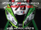 ZX-10R 11-13 for Kawasaki Headlight sticker set WSB racing graphics track zx10r