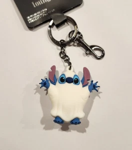 Loungefly Disney Lilo and Stitch Ghost 3D Brilla en la Oscuridad Llavero Dije NUEVO - Imagen 1 de 11