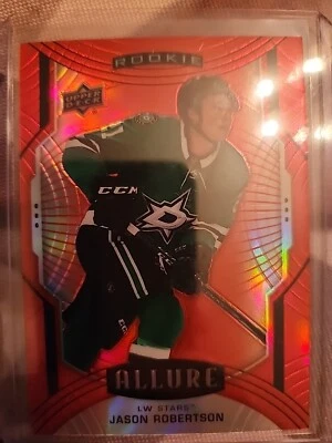 20-21 Jason Robertson UD Allure ROOKIE #113 *RED RAINBOW* - Image 1 of 2