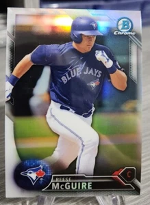 Reese McGuire 2016 Bowman Chrome Draft Refractor #BDC-178 Toronto Blue Jays - Picture 1 of 2