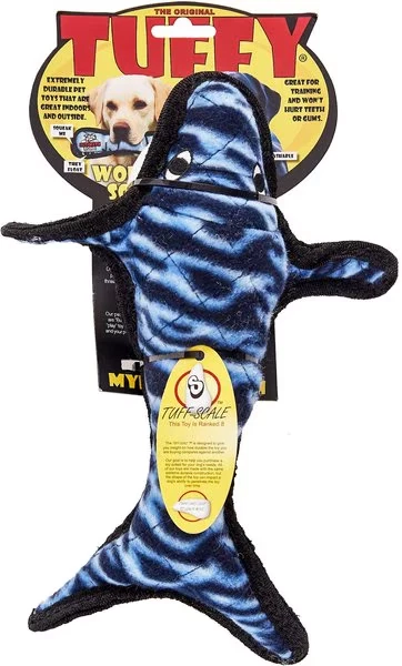 Juguete Tuffy Ballena Azul para Perros - Extremadamente Duradero, Chirriante, Lavable M/L Juguete para Perros Foto 1 de 3