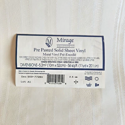 Mirage by Brewster 909-77281 Vintage Damask Stripe Beige Pearl Texture Wallpaper - Image 1 of 4