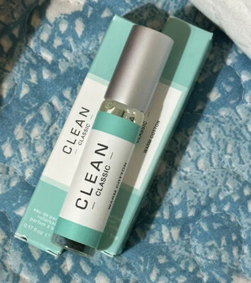 Clean Classic ALGODÃO QUENTE Eau De Parfum Mini Rollerball 0,17 fl.oz Novo Na Caixa - Imagem 1 de 3