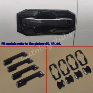 For Toyota Tundra 2022-2023 Carbon Fiber Door Handle Bowl Cup Cover Trims Parts - Bild 1 von 8