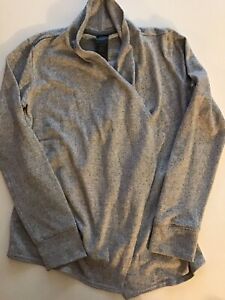 Girls C9 by Champion Size Large 10-12 Sweater Cardigan Gray Activewear Casual