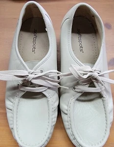 Supremes weiche Punkte orthopädische Schuhe hellbraunes Leder Damengröße 8,5 WW extraweit - Bild 1 von 5