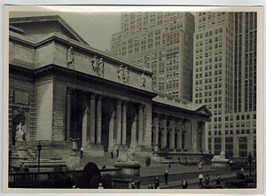Echtfoto, Bibliothek in New York, New York View, gemacht während der NDL Kreuzfahrt, 1930er - Bild 1 von 2