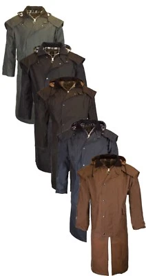 Walker & Hawkes Unisex Waxed Cape Stockman Jacket  100% Cotton Coat Waterproof - Image 1 of 2