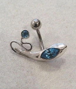 Anillo vientre con joyas de plata de ley - Imagen 1 de 2