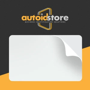 500 Blank White PVC Cards, CR80, 10 Mil, Adhesive back with Mylar release liner - Afbeelding 1 van 2