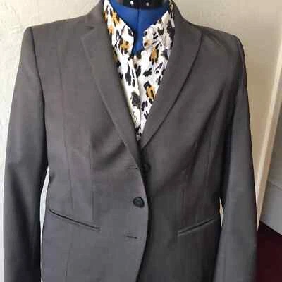 Ann Taylor Brown Tropical Wool Suit Sz 4/ 4P - Image 1 of 4