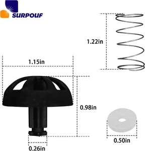 2-Pack Coffee Replacement Brew Basket Spring Loaded Stopper Kits Fits For Mr.... - Picture 1 of 1