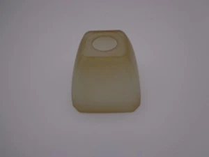 Replacement Glass Shade Tea Stained Square shape 5 1/2 in wide - Picture 1 of 9
