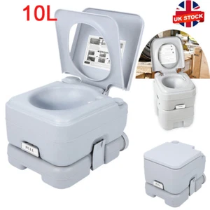 10L Portable Camping Travel Toilet Compact Caravan Picnic Fishing Outdoor UK - Picture 1 of 10