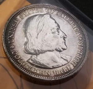 1892 Columbian Exposition Commemorative Silver Half Dollar - BU MS proof 2 - Picture 1 of 2