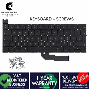 Macbook Pro A2251 Keyboard 13" 2020 UK Layout Laptop With Screws - Afbeelding 1 van 5