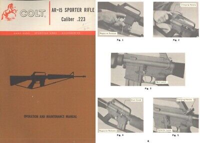 Colt 1972 AR-15 Sporter Rifle Manual • 15.95$